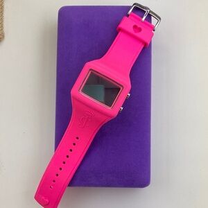 💛 Y2K Juicy Couture Pink Silicone Digital Watch